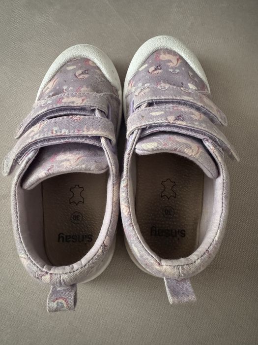 Sinsay fioletowe trampki tenisówki z jednorożcem rozmiar 30