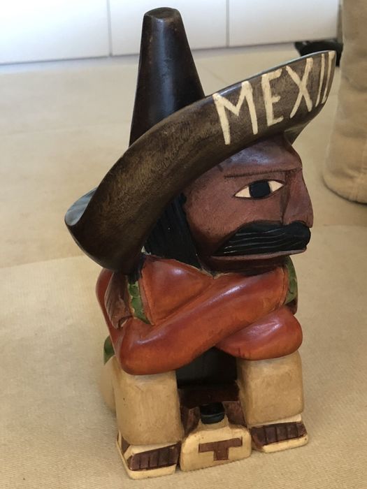 Boneco em Madeira - Mexicano
