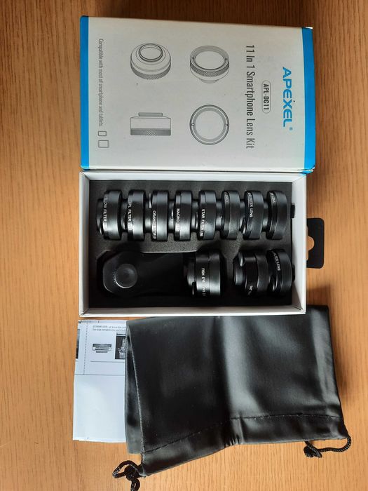 Kit de lentes para Telemóvel