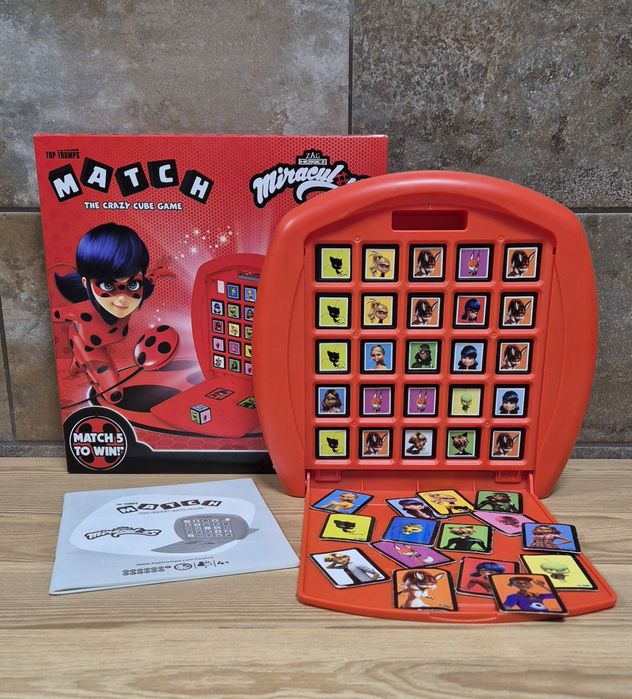 GRA Match Biedronka i Czarny Kot Miraculous gra dla dzieci karty maska