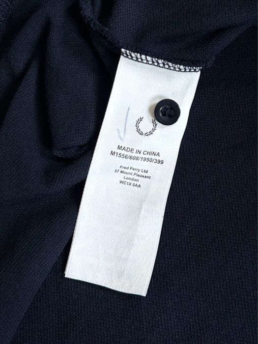 Fred Perry Polo Logo Tee Shirts Поло оригінал велике большое оригинал опт чёрное