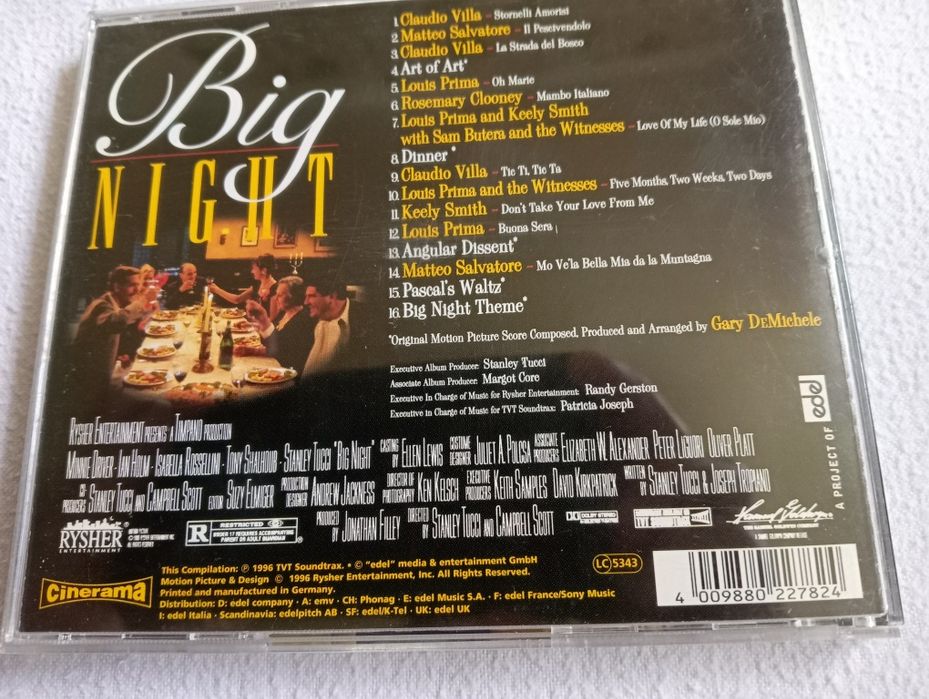 Big Night CD-диск