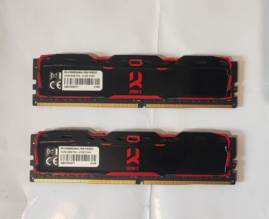 Оперативна пам'ять ddr4 16gb 2x8 2666mhz goodram irdm x