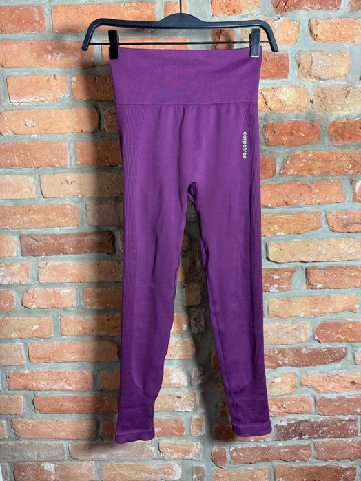 Carpatree legginsy S allure pushup burgundowe