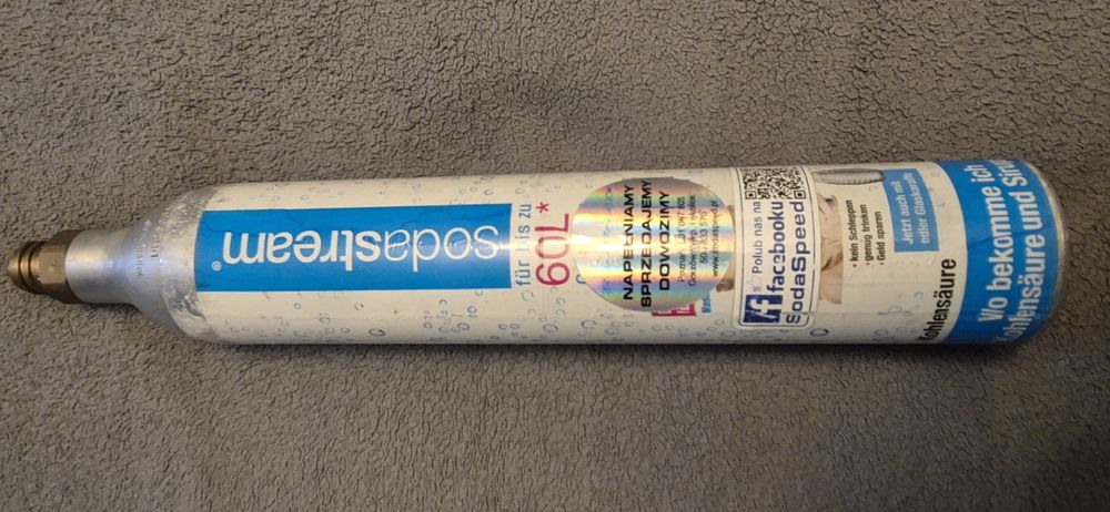 Nabój CO2 do soda stream -pelna