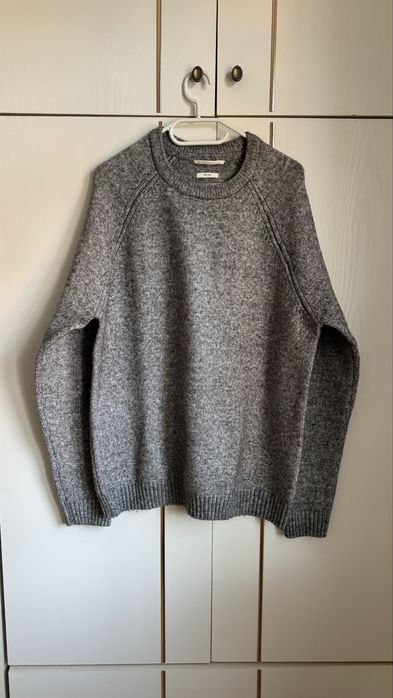 Męski szary sweter Reserved L z wełną