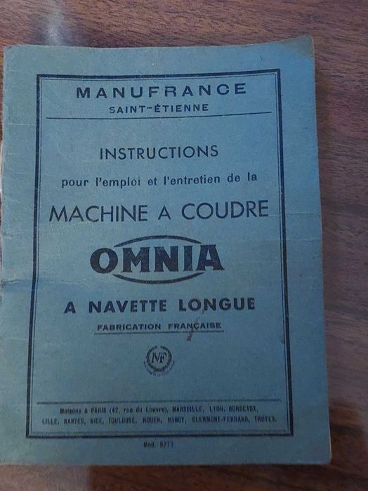 Maquina Costura Antiga Francesa