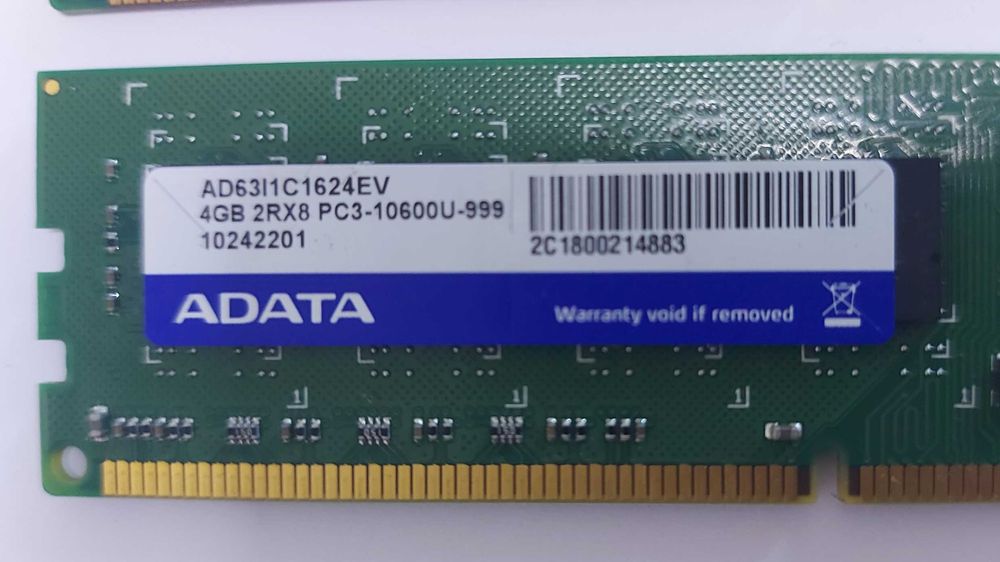 Memoria 6GB (1x4GB/1x2) DDR3 1333Mhz CL9