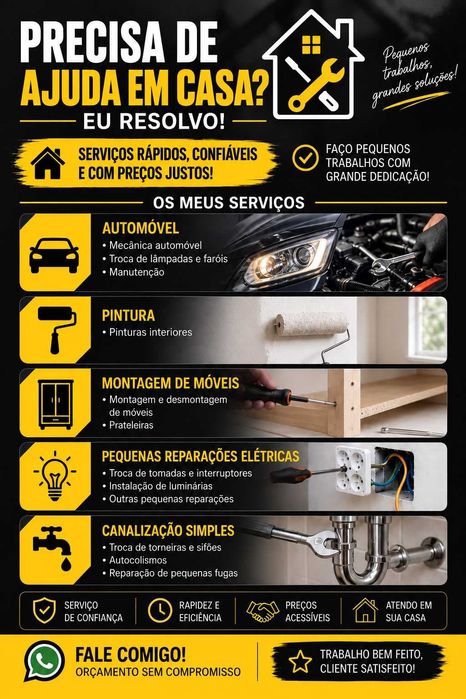 Serviços Manutenção, Instalação e Reparação