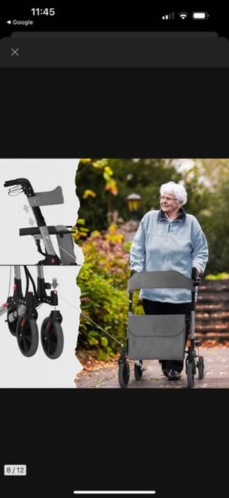 Balkonik składany na kółkach chodzik dla seniora więcej na priv