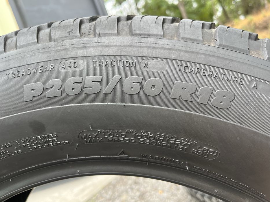 Шини 265/60 R18 Michelin latitude tour hp комплект літо
