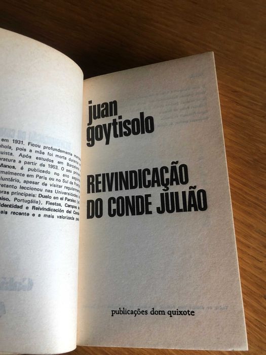 Reivindicação do Conde Julião     JUAN GOYTISOLO
