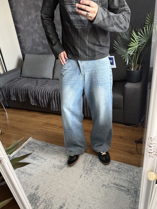 Archive Retro Baggy Jeans Широкі Сині Джинси Ретро Буткат Bootcut Архівні штани Jaded Grange 512 Клеш Синие