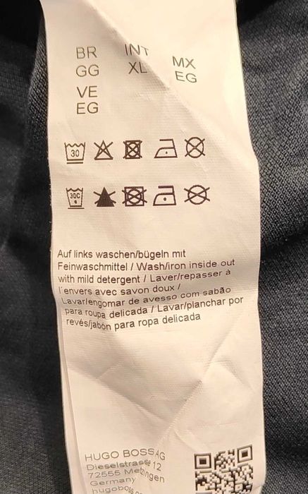 Wr) BOSS HUGO BOSS oryginalna koszulka polo długi rękaw Roz.XL