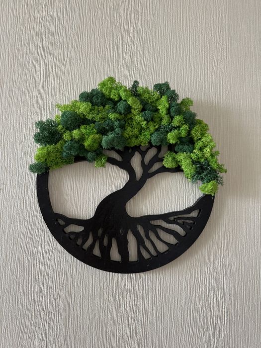 Дерево життя з норвезьким стабілізованим мохом. Вічний декор