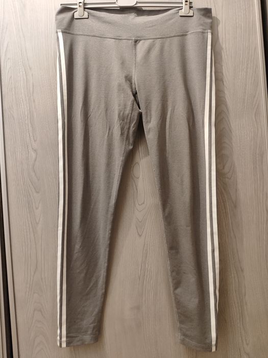 Legginsy szaro białe Adidas