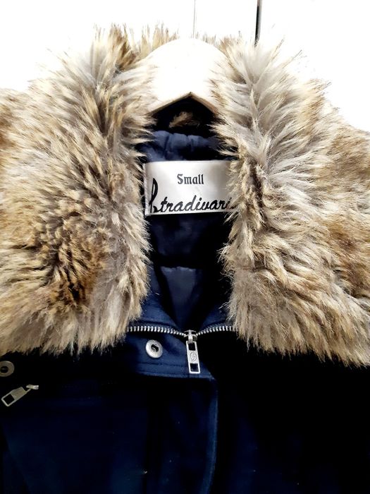 Casaco de fazenda azul