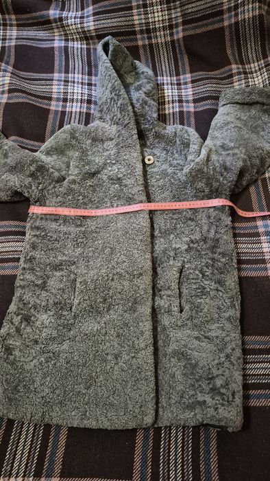 Шуба овеча стрижена натуральна на 48-50 український розмір