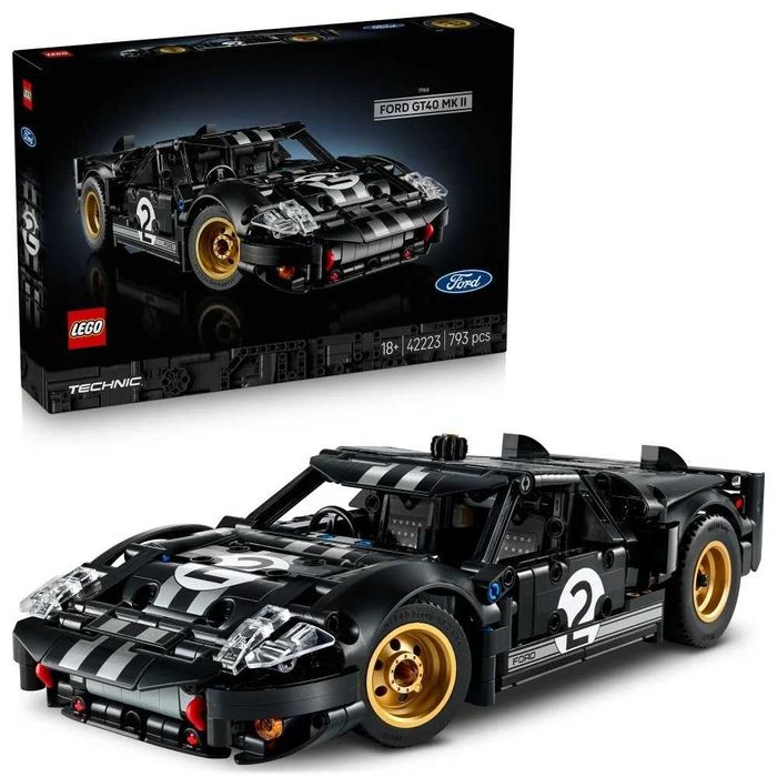 Klocki Lego Technic 42223 Samochód wyścigowy 1966 Ford GT40 MKII