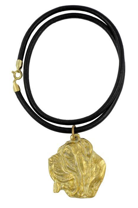 Mastif neapolitański naszyjnik pozłocony Art-Dog