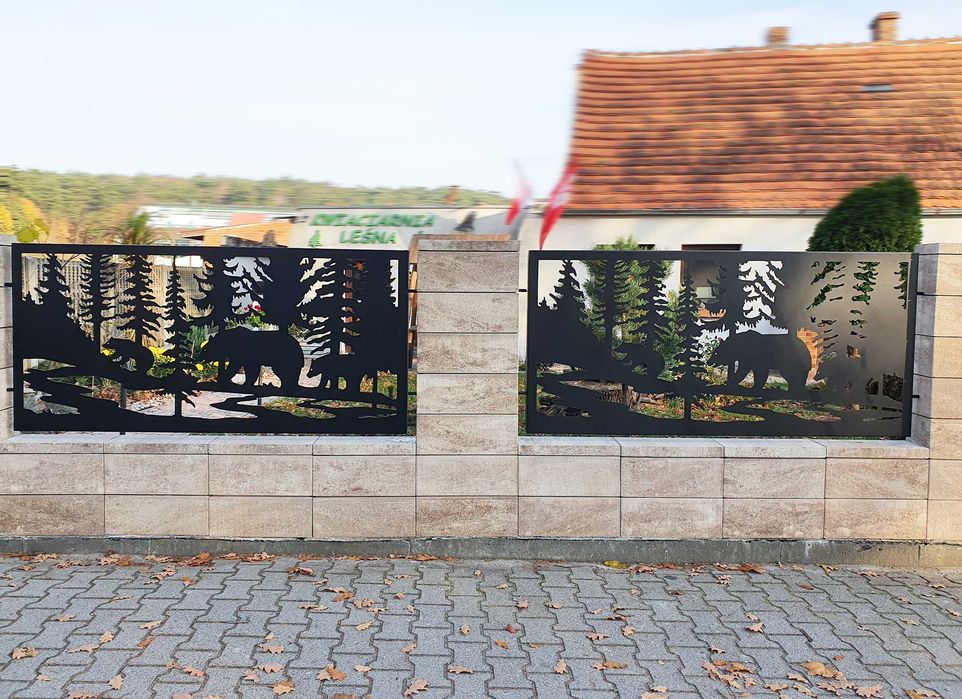 Nowoczesne panele- balustrady CNC -bramy wjazdowe-kompletne ogrodzenia