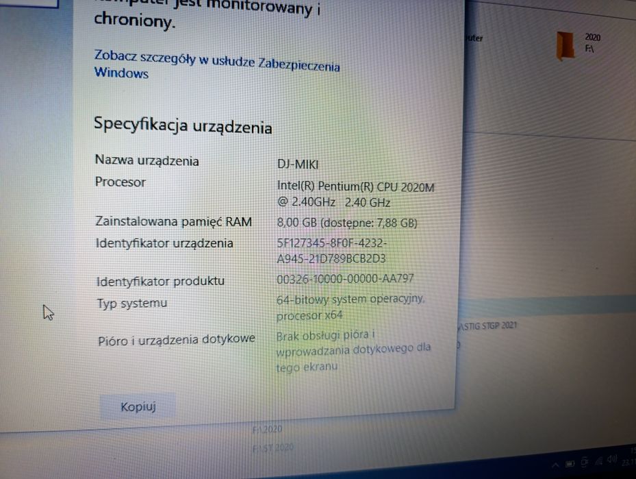 Toshiba Satellite 8gb Ram, 2 Dyski, Nowa bateria