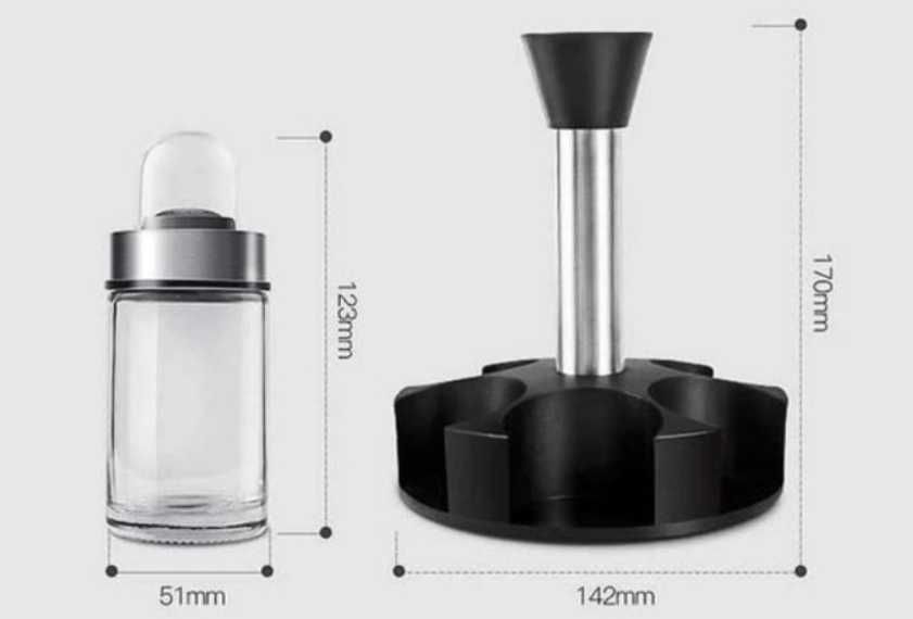 Набір для спецій на обертовій підставці Органайзер для специй Стійка