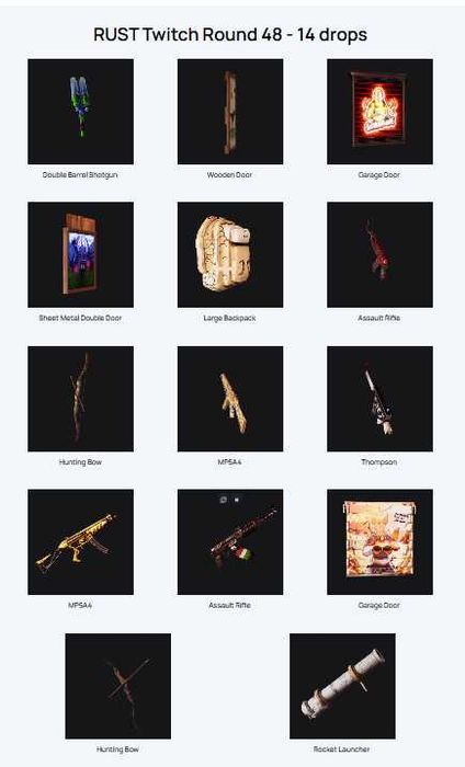 Twitch та Kick Drops Rust найдешевше на ринку 45-49