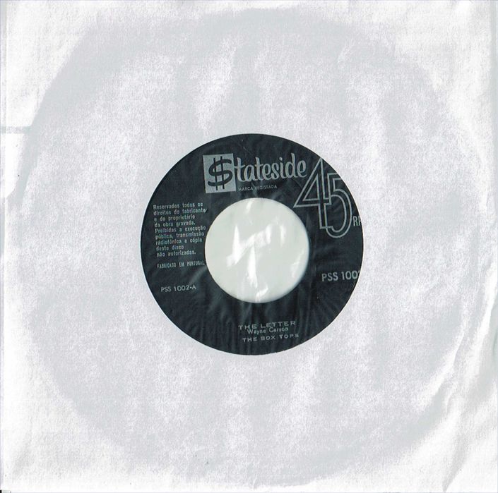 The Box Tops* ‎– The Letter - 1967 7" 45 Rpm