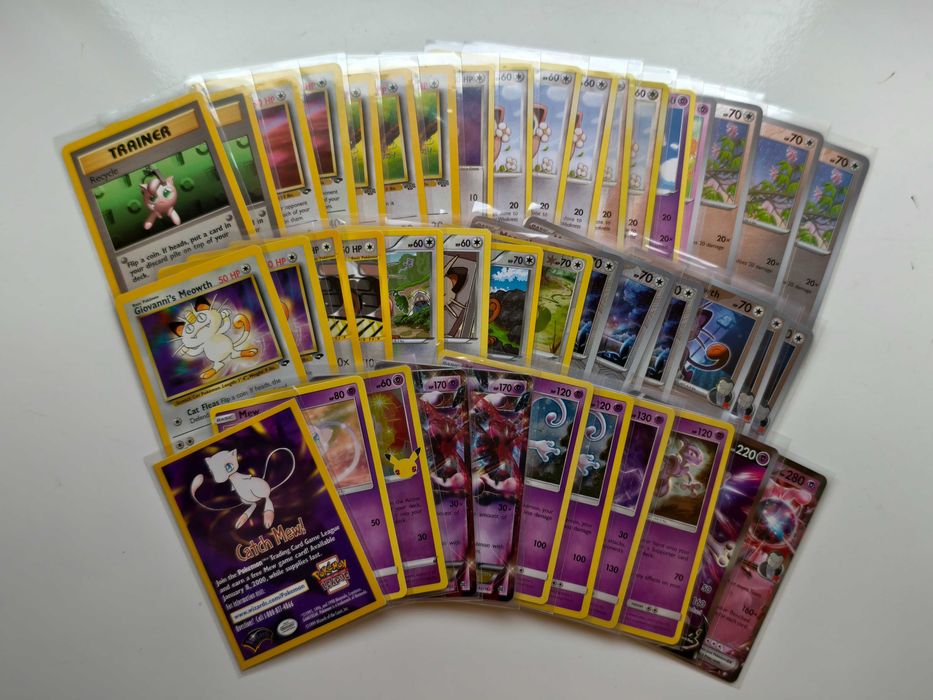 Pokemon TCG - Jigglypuff, Meowth, Mew, Mewtwo