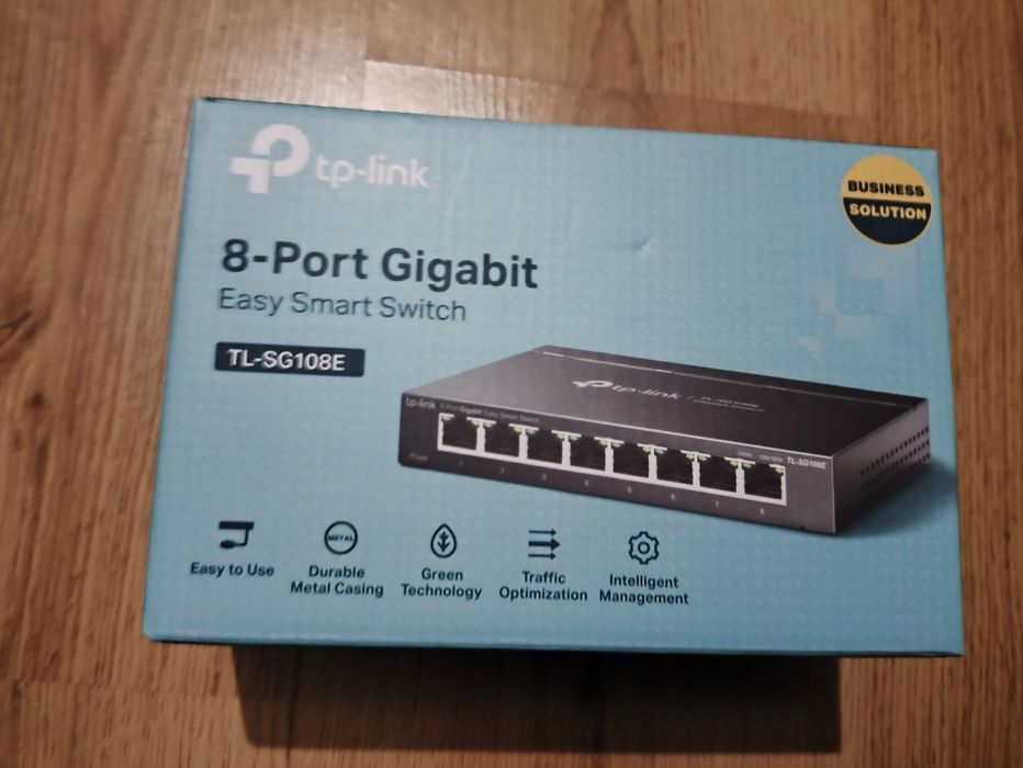 TP-Link TL-SG108E-8-Portowy Gigabit Smart

Switch, PoE, VLAN, IGMP