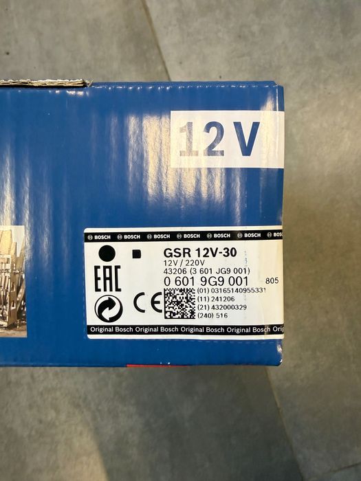 Шуруповерт Bosch GSR 12v-30 professional