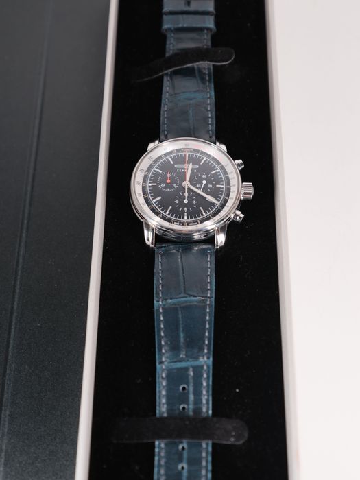 Zeppelin LZ 14 Marine Quartz Chronograph (42mm) Dark Blue Dial