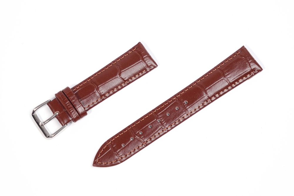 Шкіряний ремінець для годинника. Браслет 10 12 14 16 18 20 22 24 мм