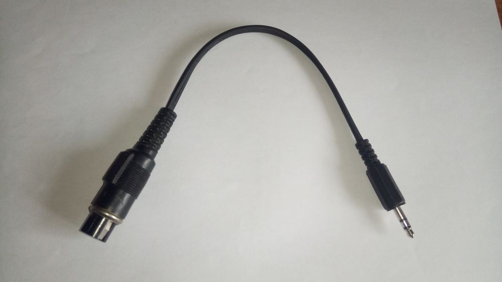 Adapter słuchawek gniazdo DIN 590-Jack 3,5 wtyk, przejściówka,redukcja