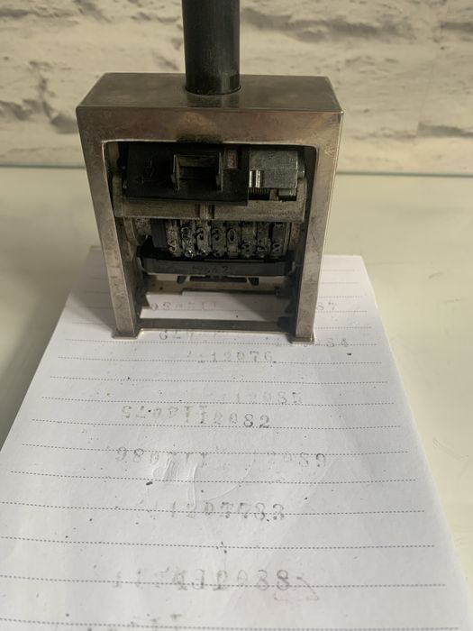 Stary numerator Reiner B6