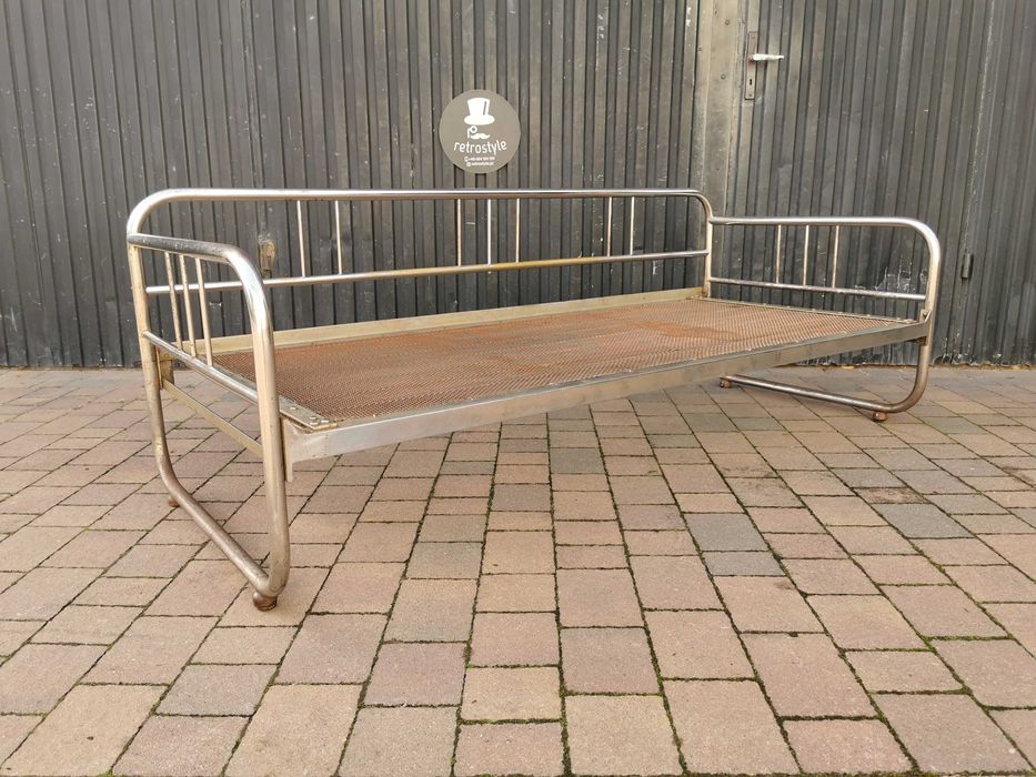 Sofa chrom proj. Robert Slezak/ KOVONA Czechosłowacja '30, Bauhaus