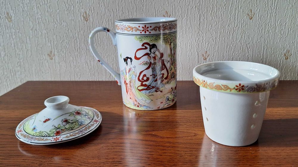 kubek ceramiczny do parzenia herbaty oryginalny chiński