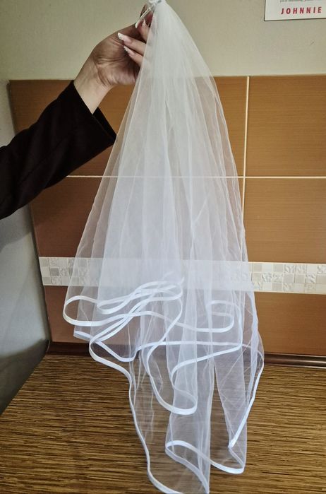 Welon ślubny 90 cm