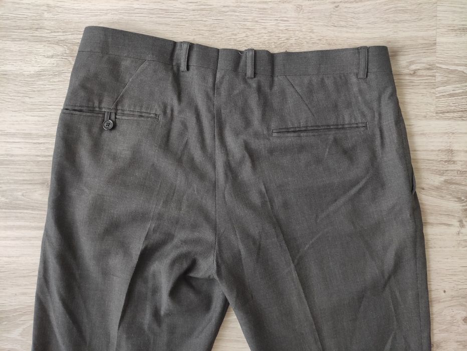 Spodnie garniturowe szare L wiskoza H&M