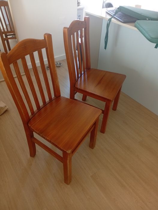 Conjunto 4 cadeiras Madeira