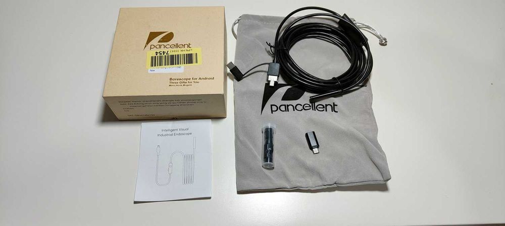 Kamera endoskopowa inspekcyjna ANDROID PC APP USB-C 3.9mm 6LED IP67