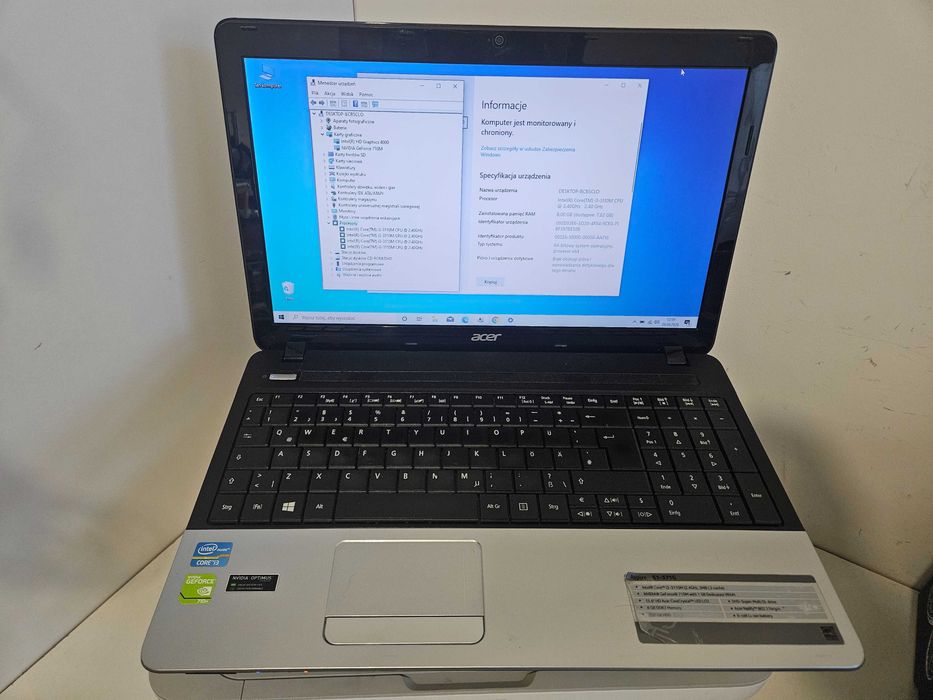 Acer aspire i3 2,4ghz ,Nvidia