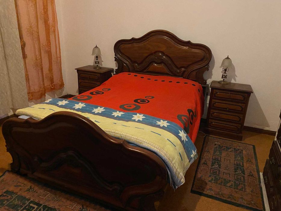 Cama + M. Cabeceira madeira maciça