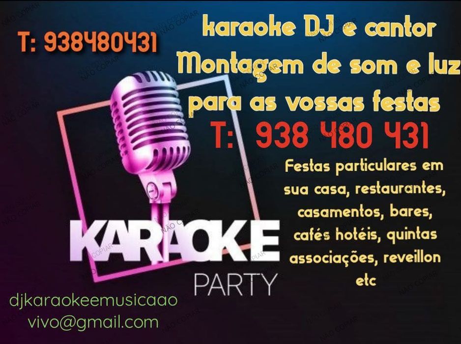 Karaoke DJ  profissionalismo experiência satisfação dos clientes