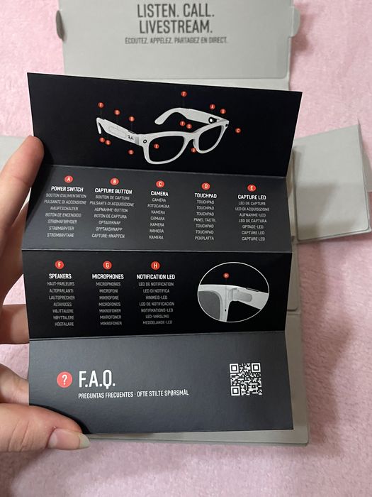 Окуляри Ray ban meta. Окуляри з камерою