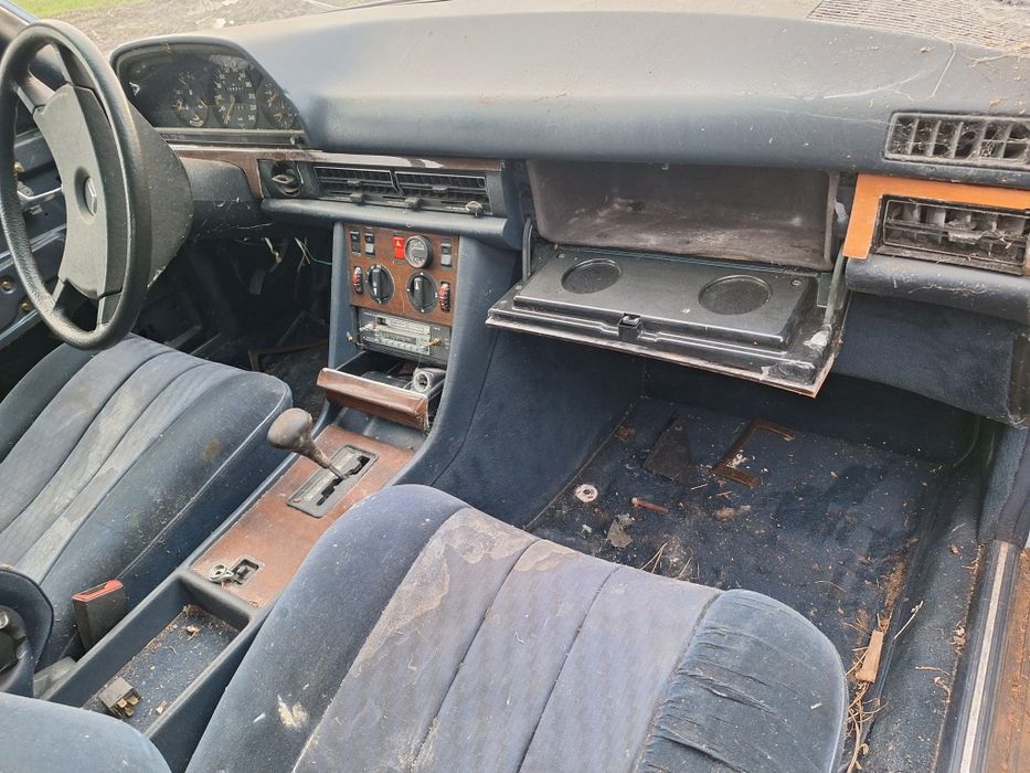 Mercedes 126 S klasa lampa błotnik maska