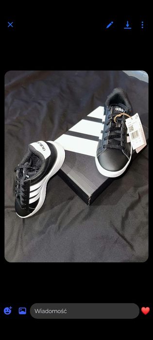 Buty dziecięce młodzieżowe Adidas Grand Court 3.0 J 36