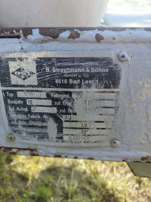 Beczkowóz  Strautmann 10000l