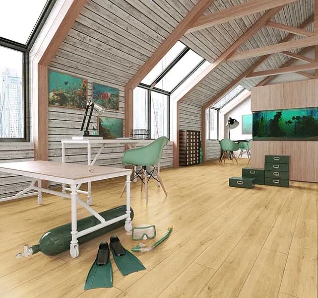 Panele podłogowe laminowane SWISS KRONO Dąb Katmai D4557 AC4/8mm